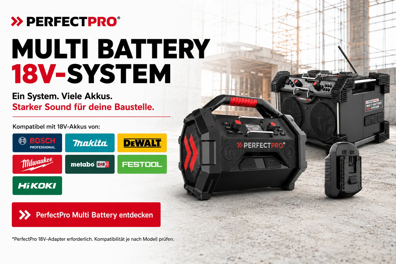 Zum Multi Battery 18V System