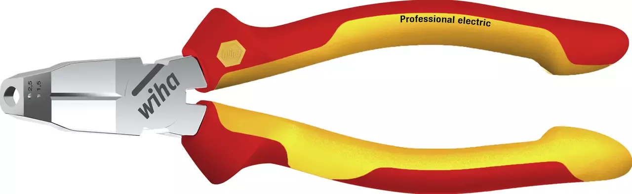 Wiha Installationszange TriCut Professional electric mit rot-gelben isolierten Griffen