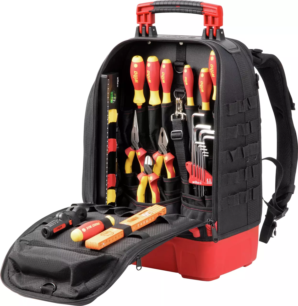 Wiha Werkzeugrucksack electric 27-tlg. mit VDE-Schraubendrehern, Zangen und Stiftschlüsseln
