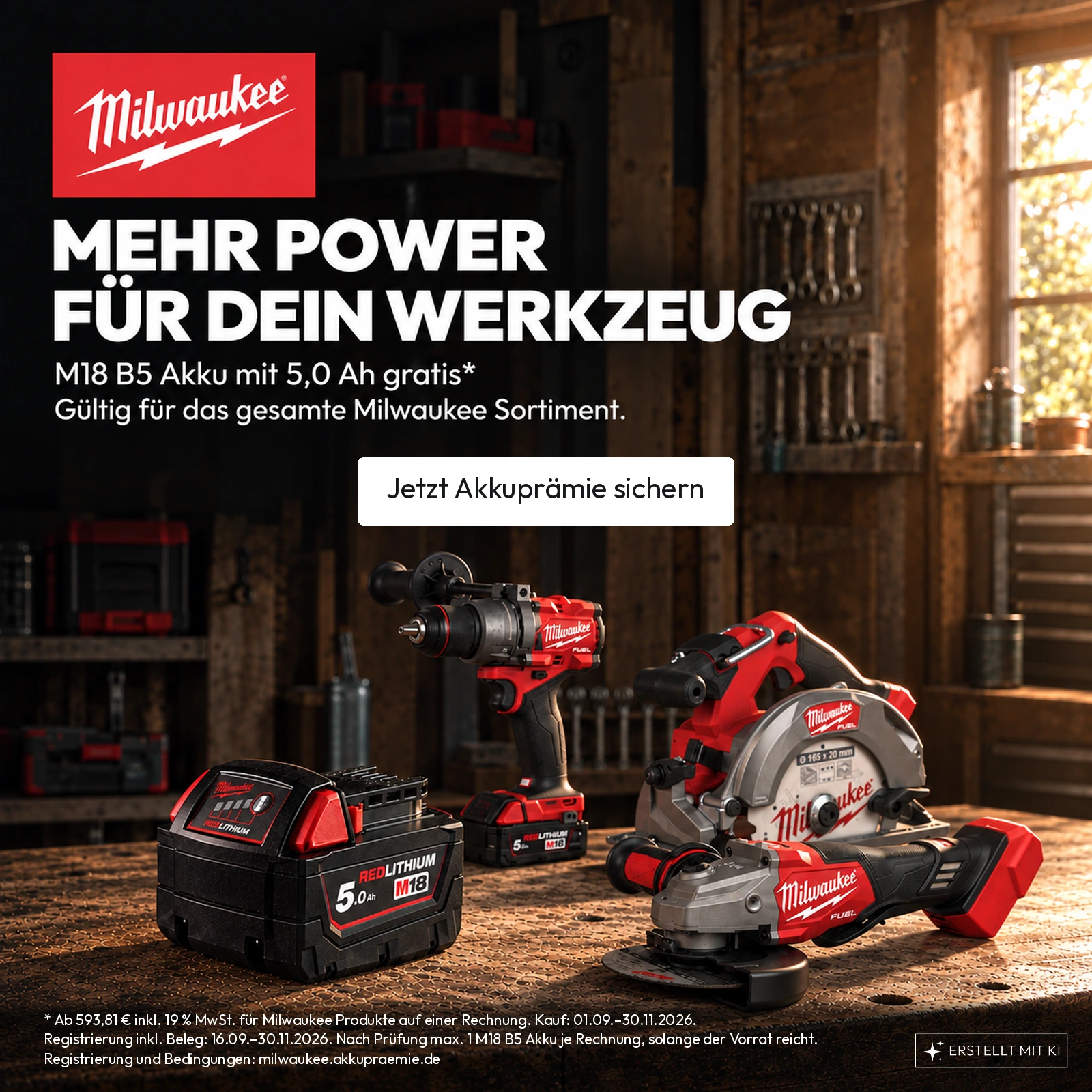 Zu der Milwaukee Prämienaktion