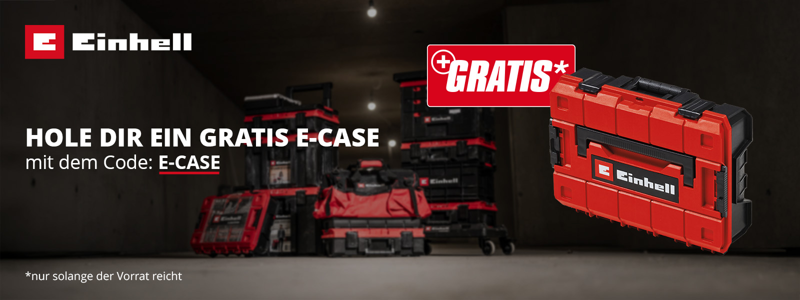 Einhell E-CASE Aktion entdecken