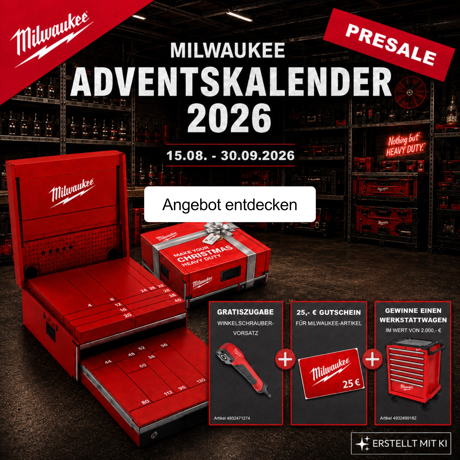 Milwaukee Adventskalender Presale entdecken
