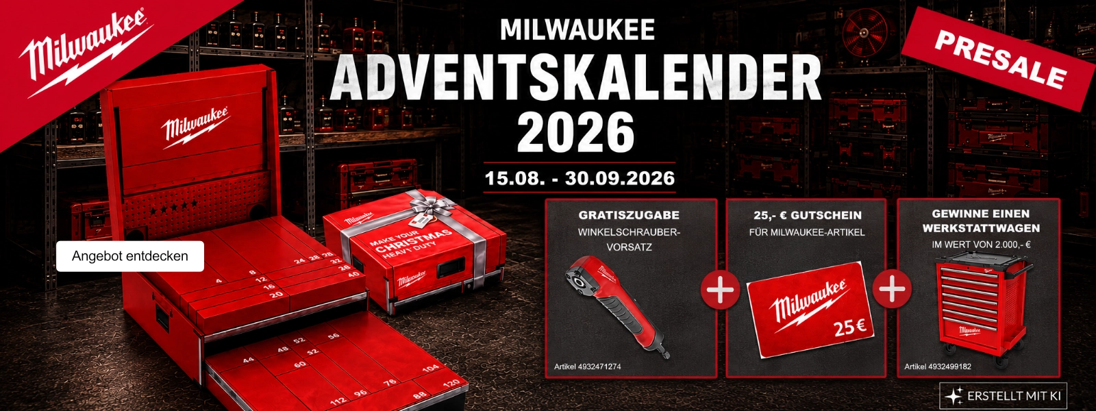Milwaukee Adventskalender Presale entdecken