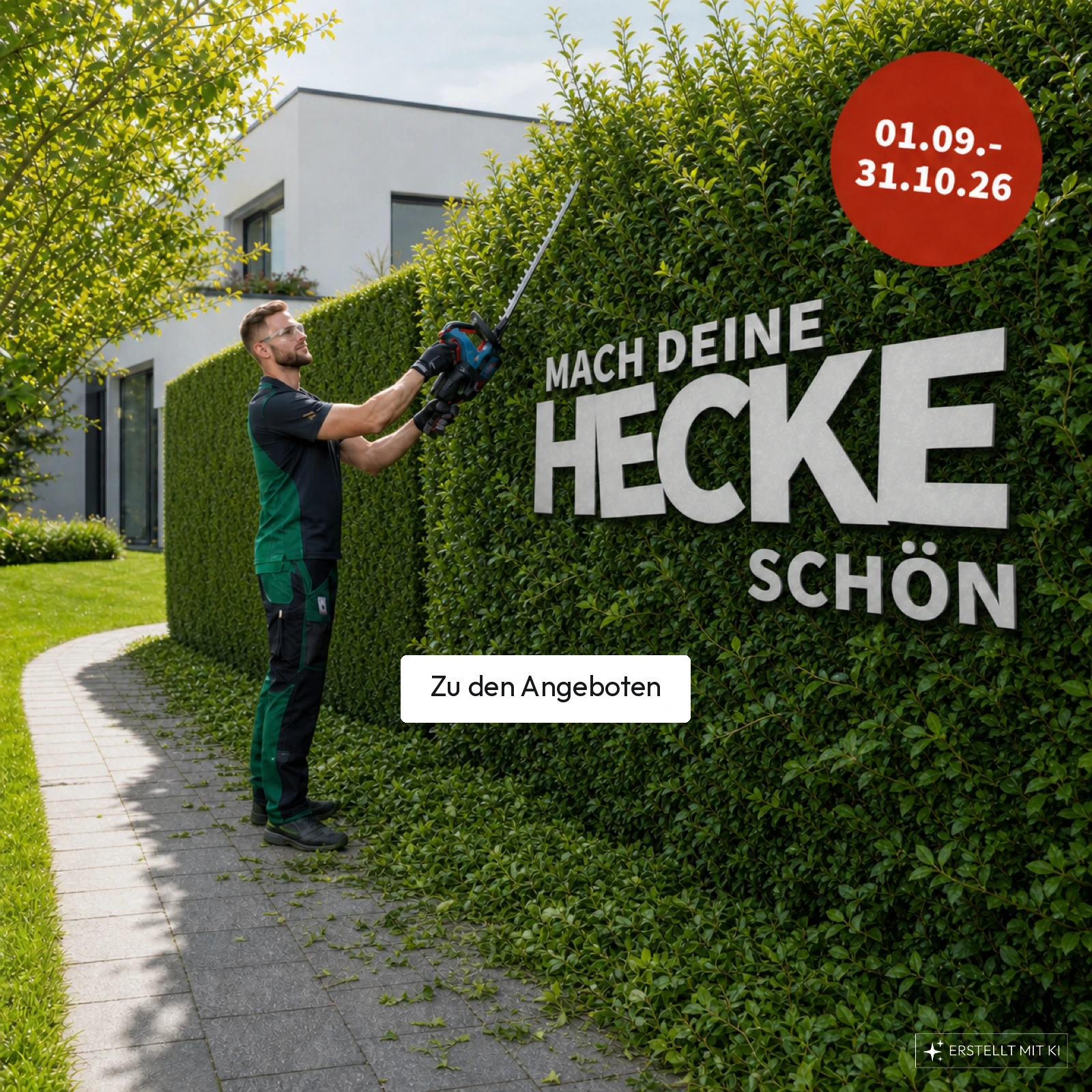 Weg mit der Hecke
