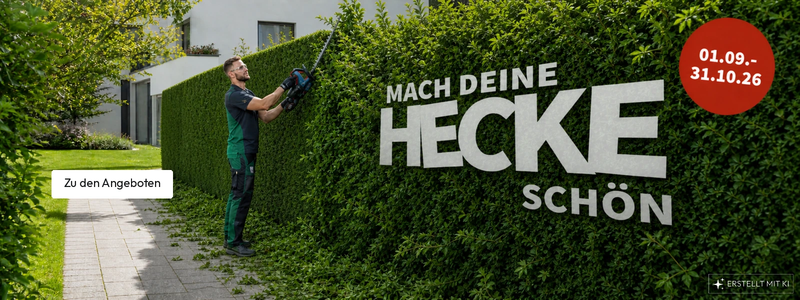 Weg mit der Hecke