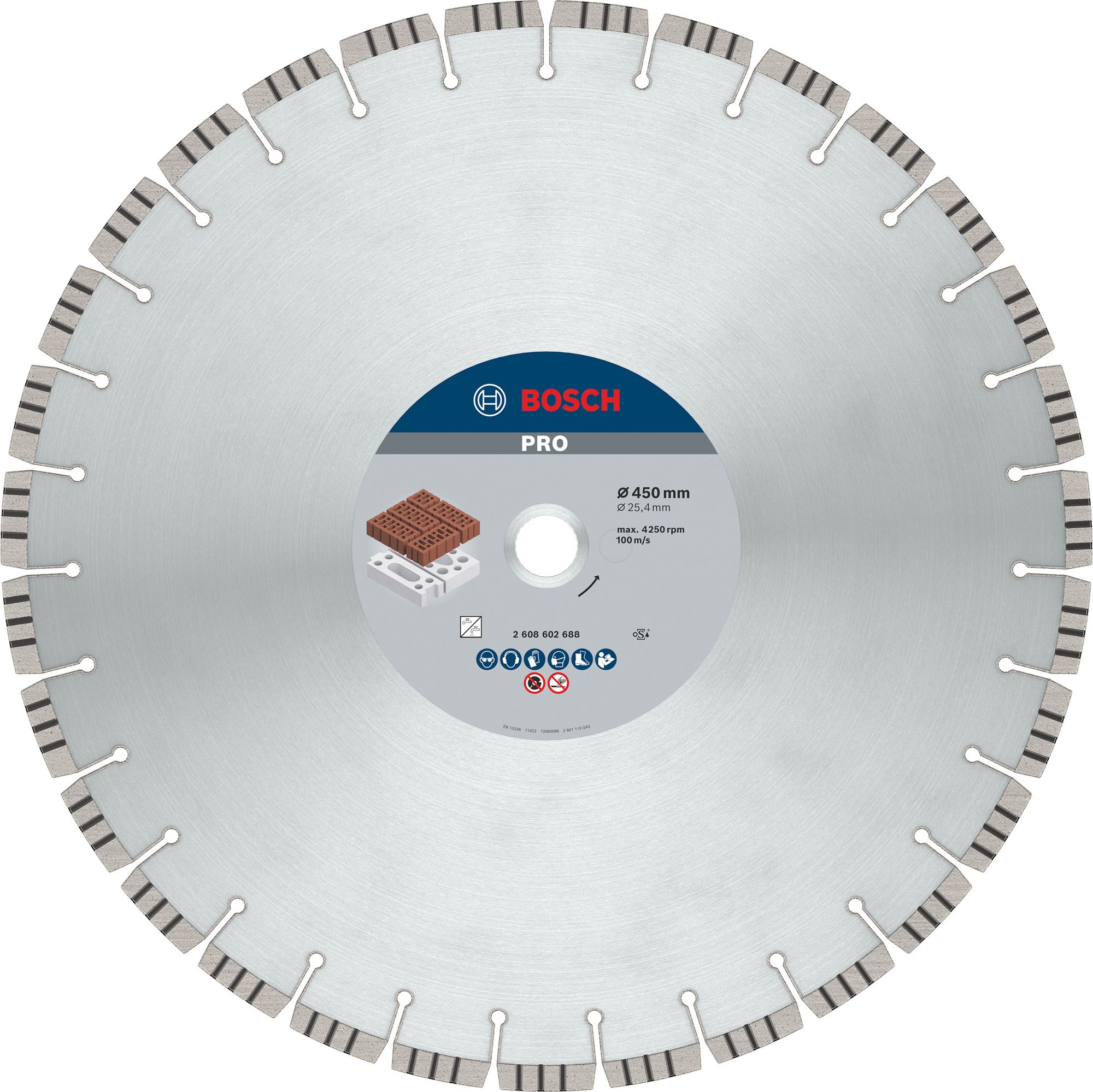 Bosch PRO Abrasive Diamanttrennscheibe, 450 x 25,4 mm