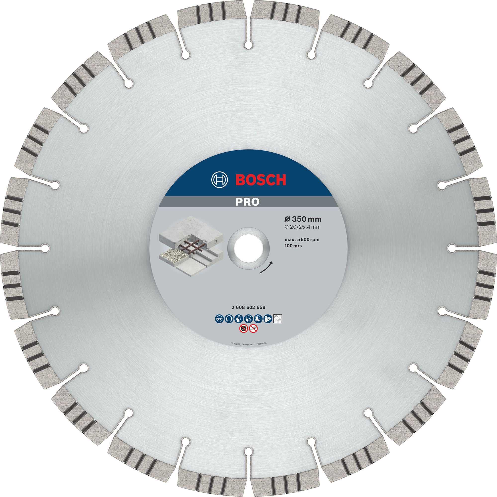 Bosch PRO Concrete Diamanttrennscheibe, 350 x 20/25,4 mm