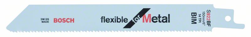 Lame de scie S 922 BF Flexible for Metal Bosch, paquet de 100 2608656027
