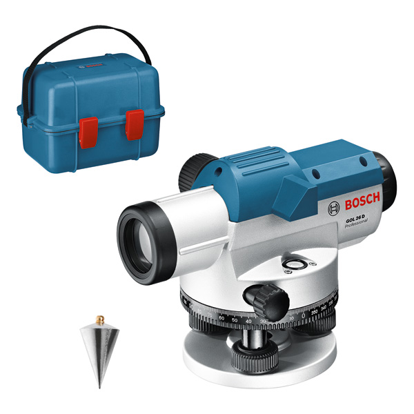 Nivelleuse optique GOL 26 D Professional Bosch en kit dans un coffret d'artisanat