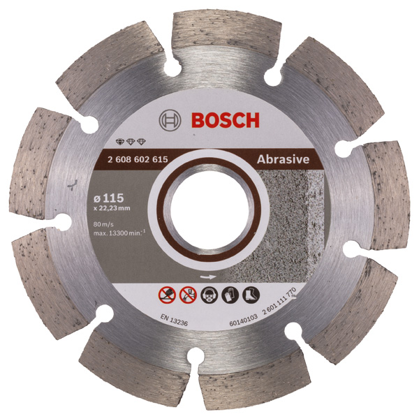 Bosch Diamanttrennscheibe Standard for Abrasive 115 x 22,23 x 6 x 7 mm