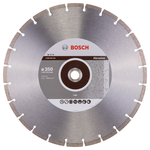 Bosch Diamanttrennscheibe Standard for Abrasive 350 x 20/25,40 x 2,8 x 10 mm