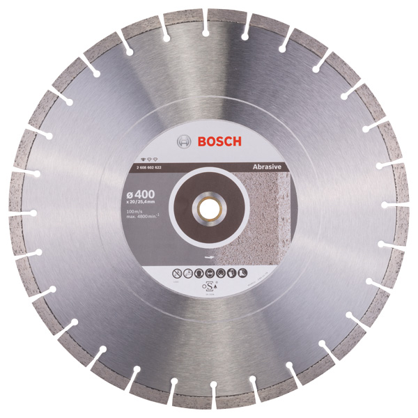 Bosch Diamanttrennscheibe Standard for Abrasive 400 x 20/25,40 x 3,2 x 10 mm