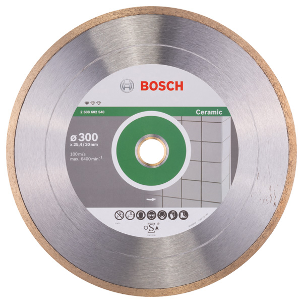 Bosch Diamanttrennscheibe Standard for Ceramic 300 x 30+25,40 x 2 x 7 mm