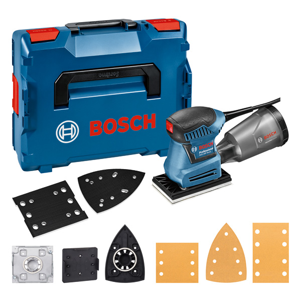 Bosch Schwingschleifer GSS 160 Multi Professional mit Zubehörset in L-BOXX Gr. 2