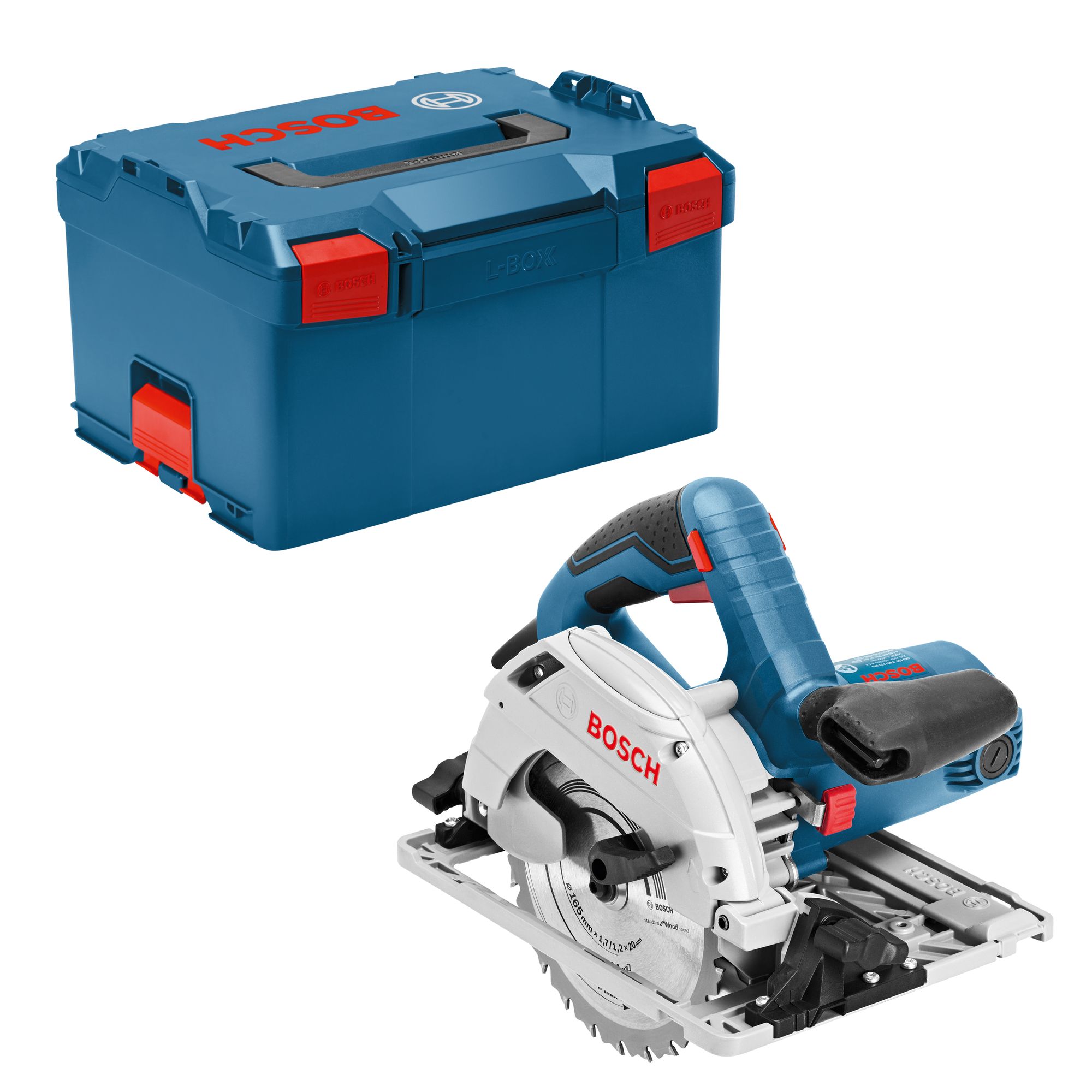Set di seghe circolari portatili Bosch GKS 55 + GCE Professional in formato L-BOXX 3