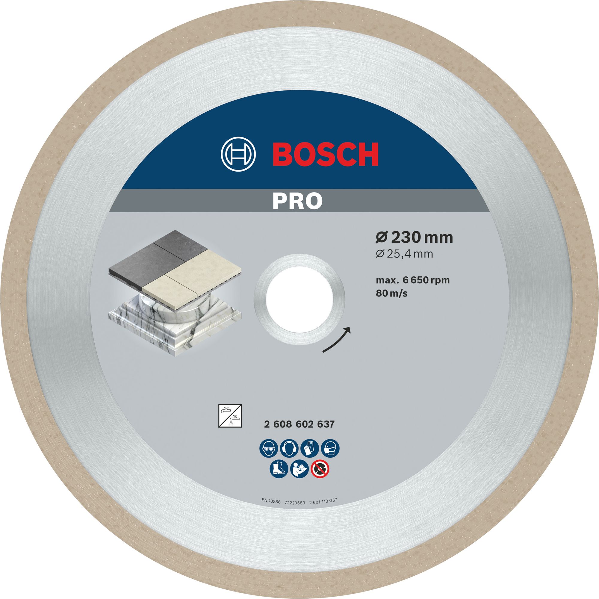 Bosch PRO Ceramic Diamanttrennscheibe, 230 x 25,4 mm