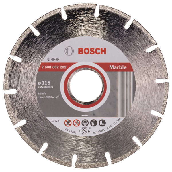 Bosch Diamanttrennscheibe Standard for Marble 115 x 22,23 x 2,2 x 3 mm