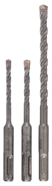 Bosch 3tlg. Hammerbohrer-Set SDS plus-5 Ø 5,6,8 x 115mm