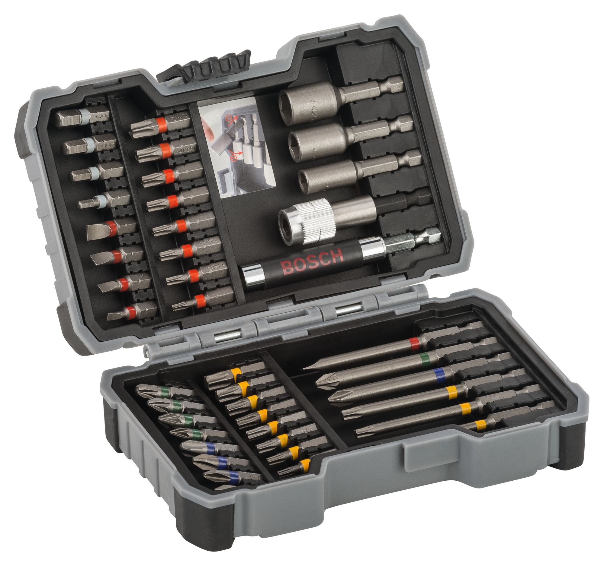 Bosch Bit- und Steckschlüssel-Set 43-teilig 2607017164 in der Robust-Line Box