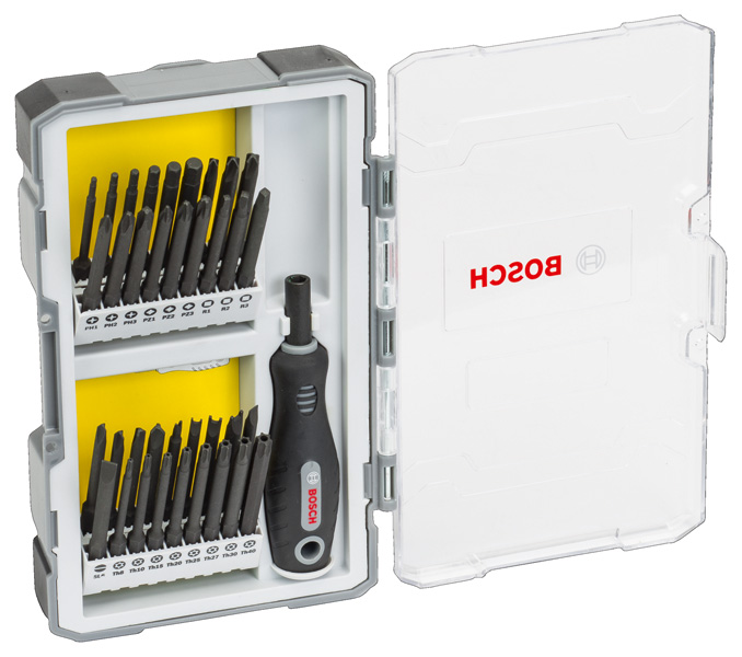 Bosch Schraubendreher-Set mit Handgriff 37-teilig 2607017320 in Aufbewahrungsbox