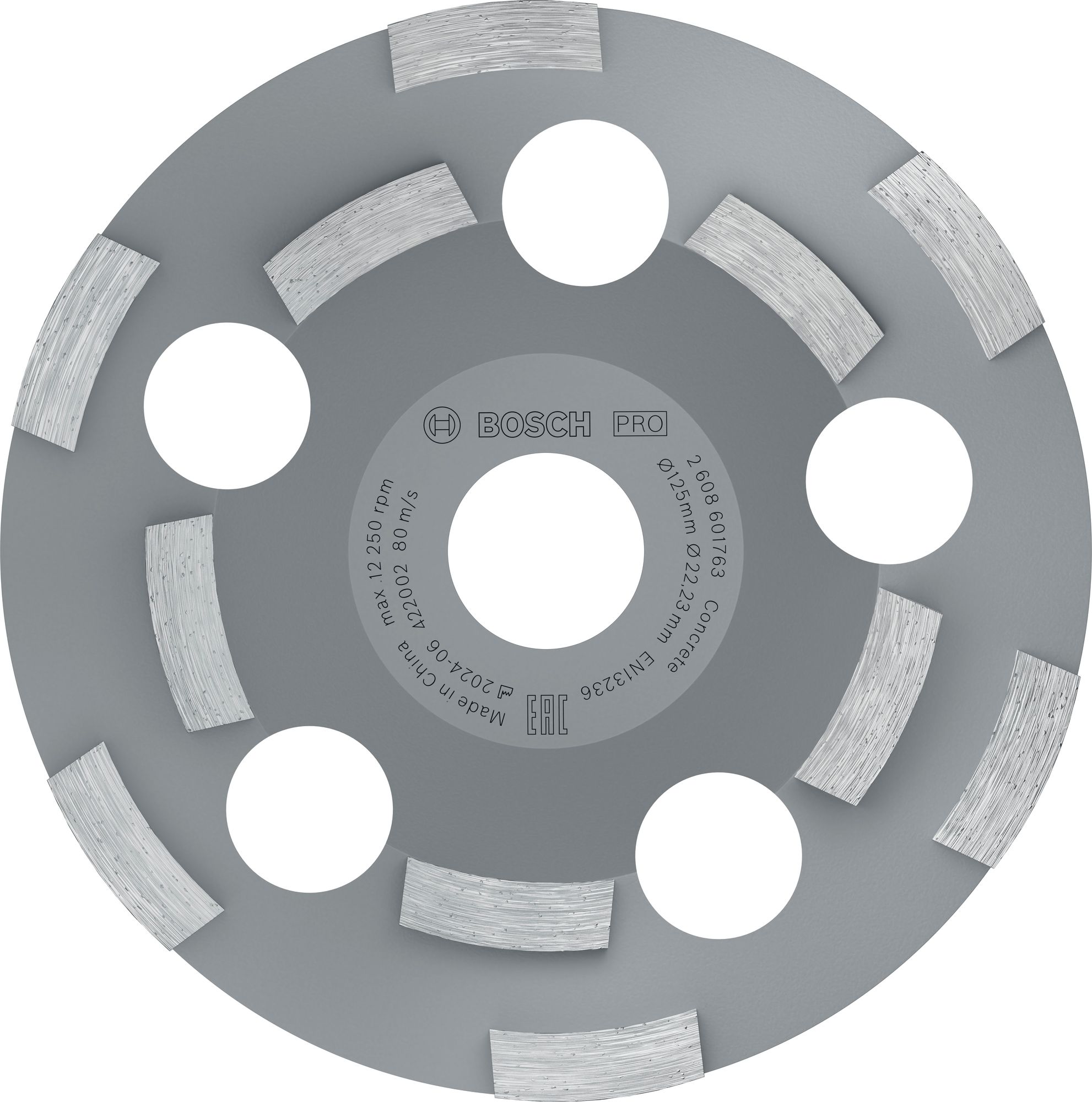 Bosch PRO Abrasive Topfscheibe, 50 x 125 mm, 22,23 mm
