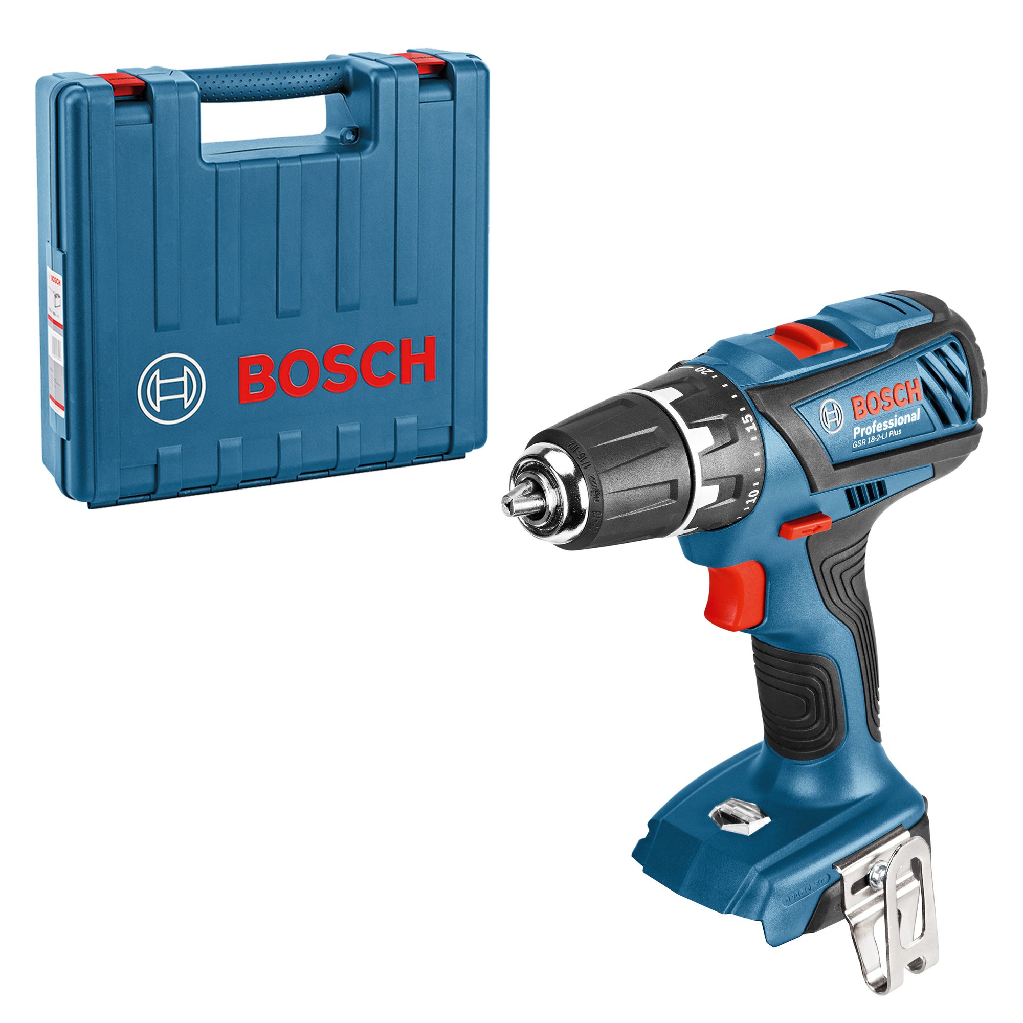 Bosch Akku-Bohrschrauber GSR 18-2-LI Plus Solo Version im Handwerkerkoffer