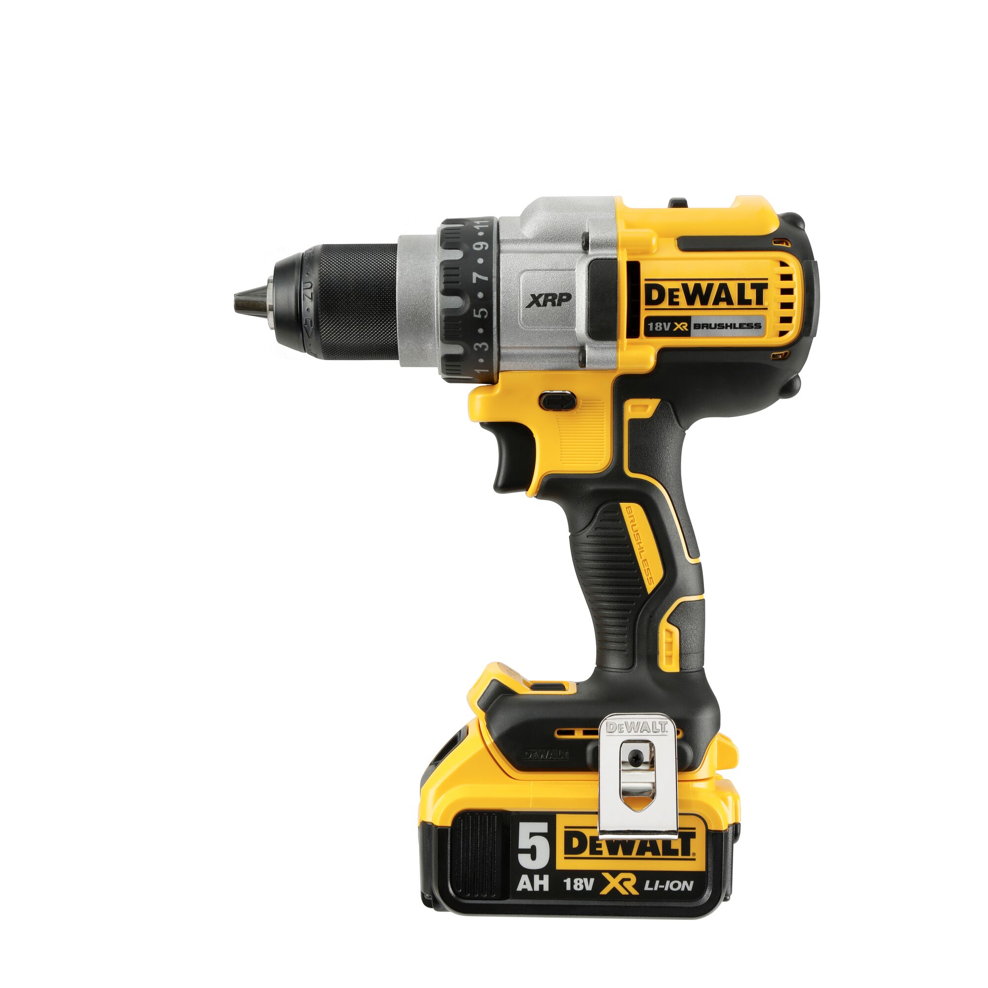 Trapano avvitatore a batteria DeWalt 18V DCD991P2 2x 5,0 Ah + caricabatterie in confezione TSTAK
