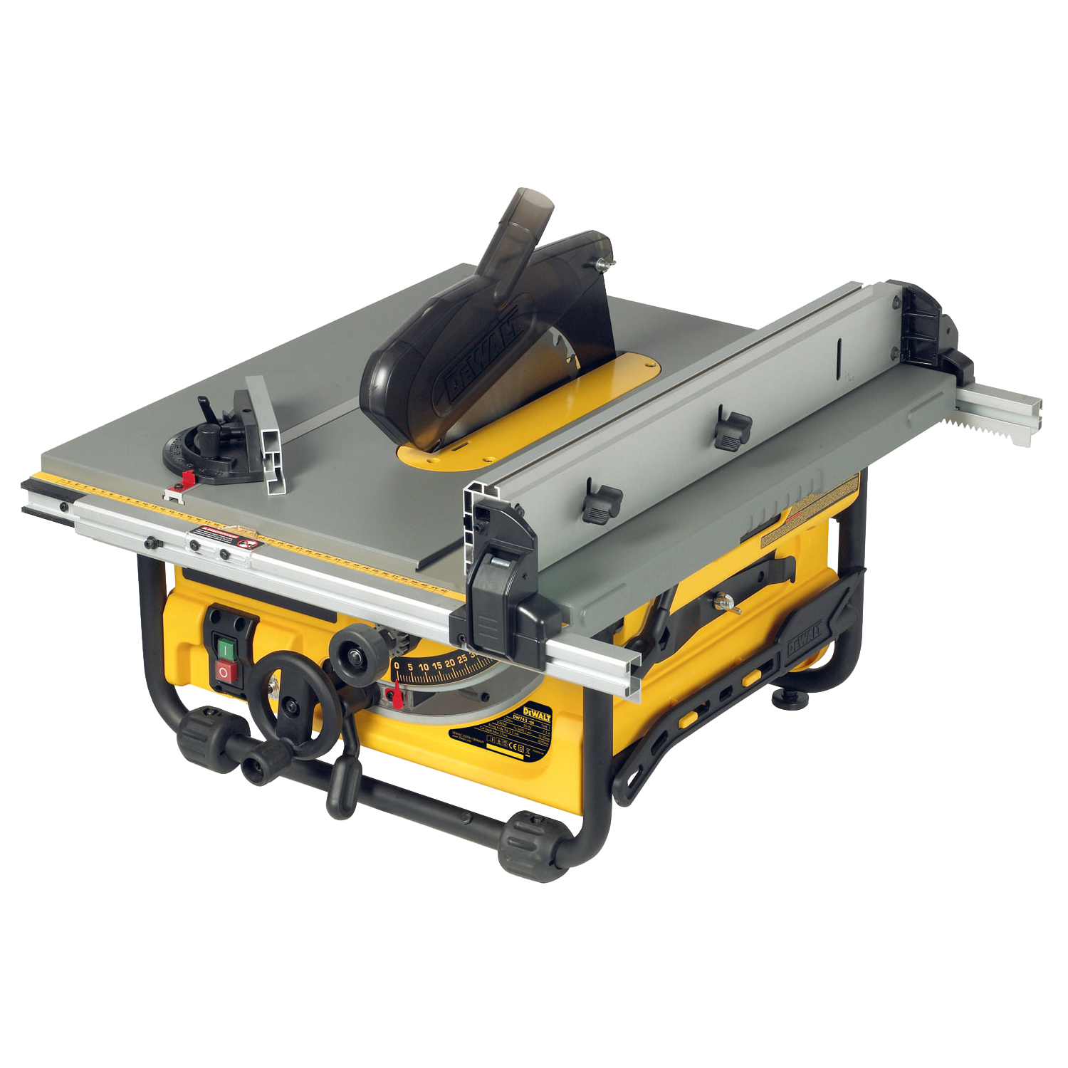 DEWALT Tischkreissäge DW745 250mm 1850 Watt inkl. Parallelanschlag und Sägeblatt