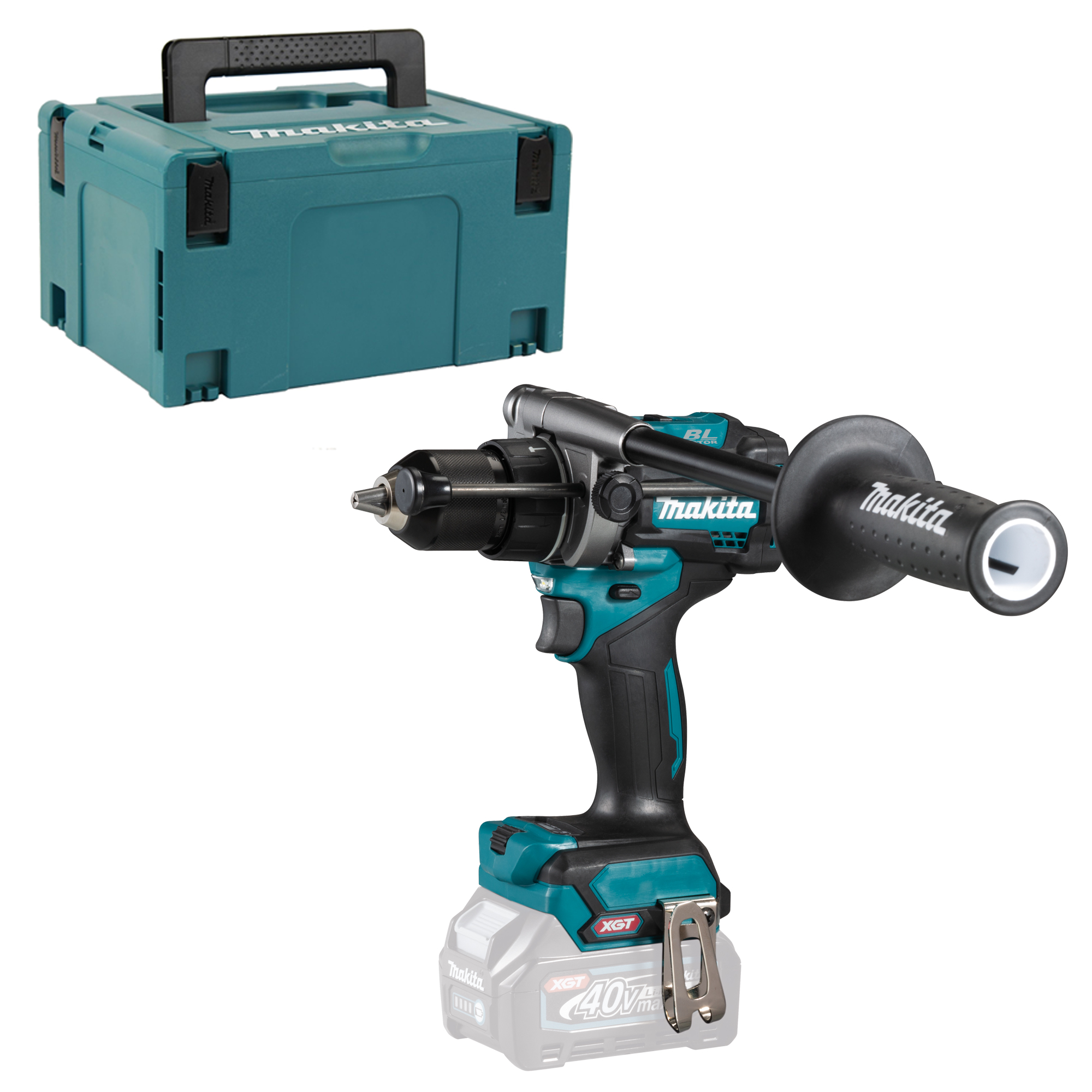 Makita Akku-Schlagbohrschrauber 40V HP001GZ ohne Akku ohne Lader im MAKPAC 3