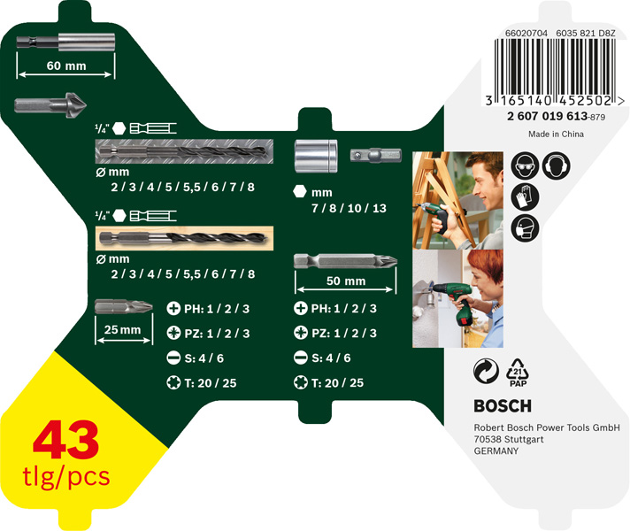 Bosch Sechskantbohrer X-Line-Set 43 teilig