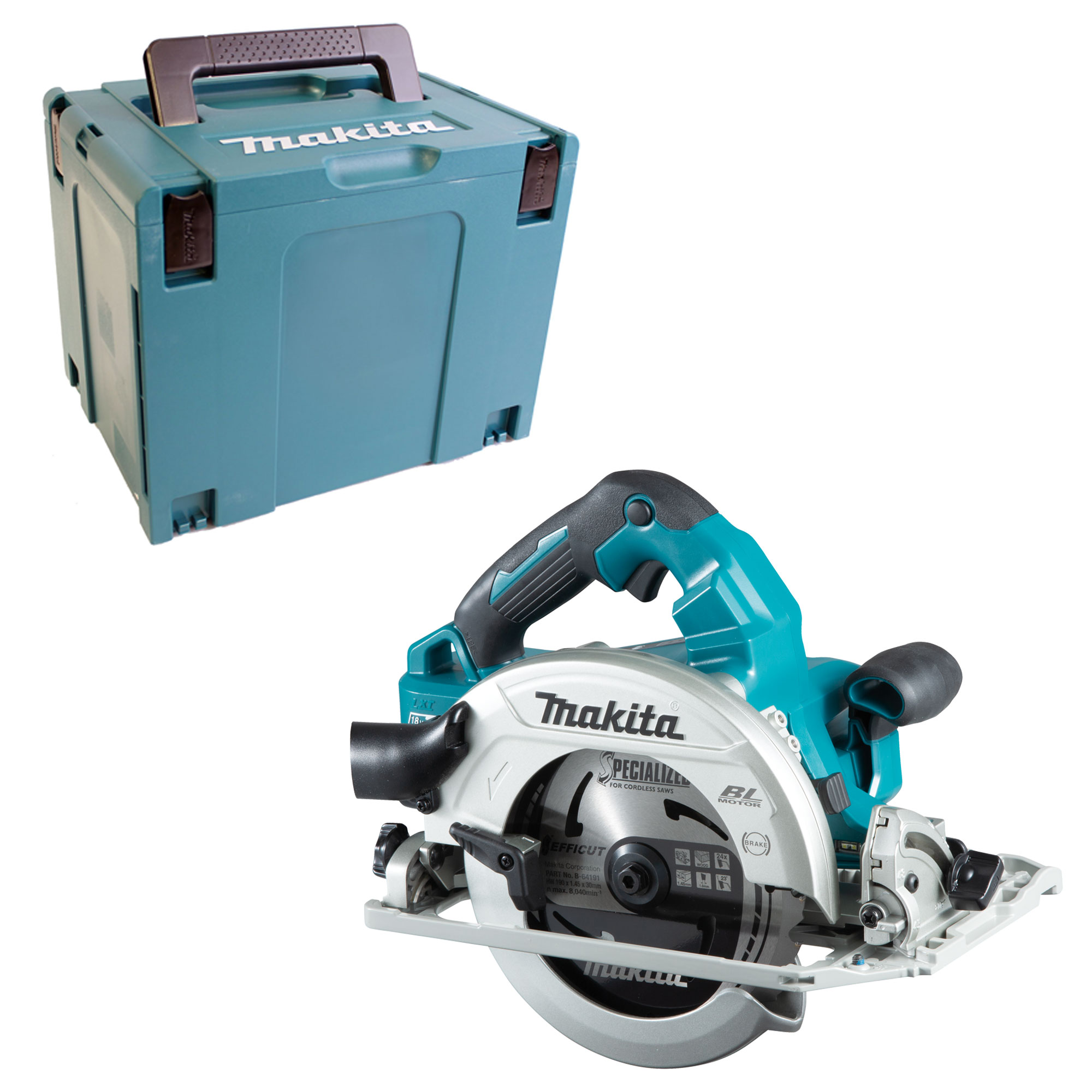 Makita Akku-Handkreissäge 62 mm 2x18V DHS782ZJ ohne Akku ohne Lader im Makpac 4