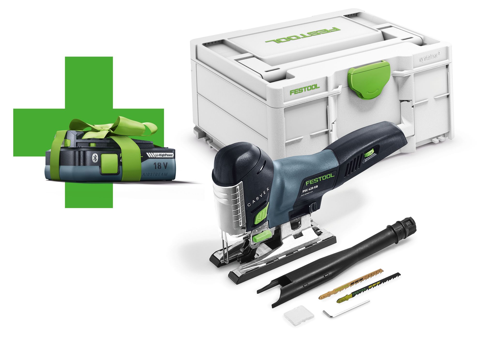 Festool Akku-Pendelstichsäge PSC 420 EB-Basic CARVEX mit 1x 4,0 Ah Akku im Systainer