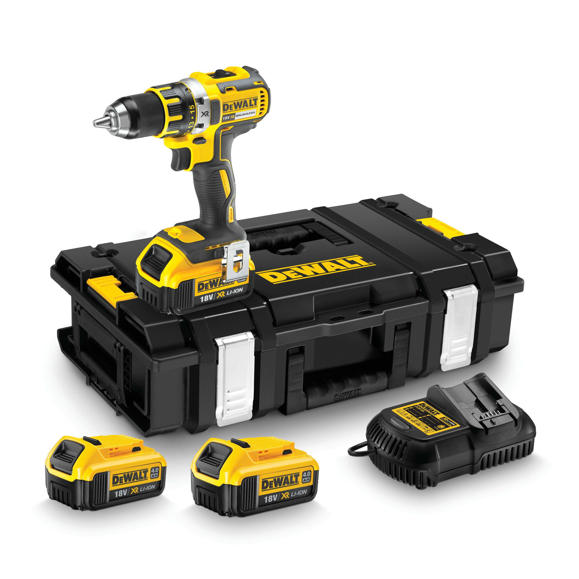 DEWALT Akku-Bohrschrauber DCD790M3 18 V mit 3x 4,0