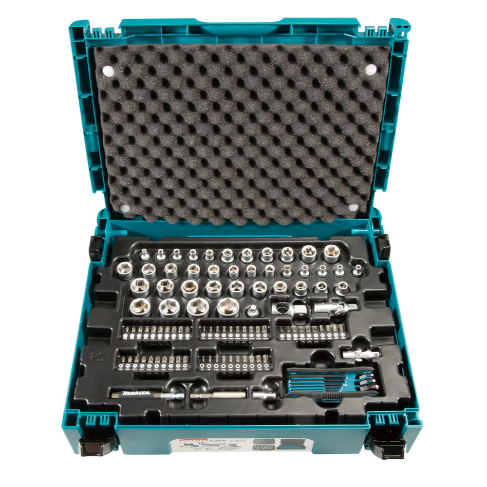Makita Werkzeug-Set 120 tlg. im MAKPAC, E-08713