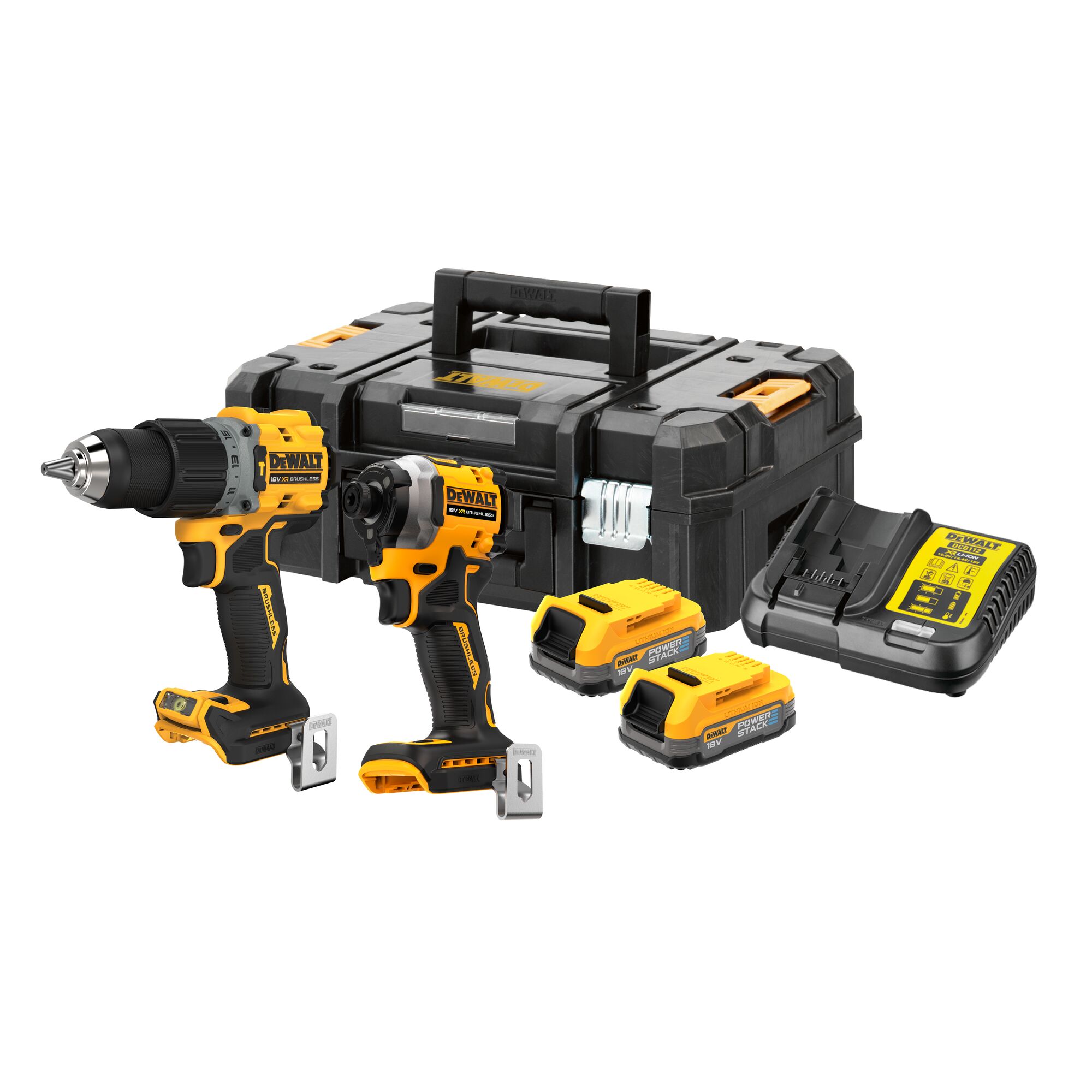 DEWALT Akku Kombopack DCK2050E2T- DCD805 + DCF850, 2x1,7Ah Powerstack + Lader