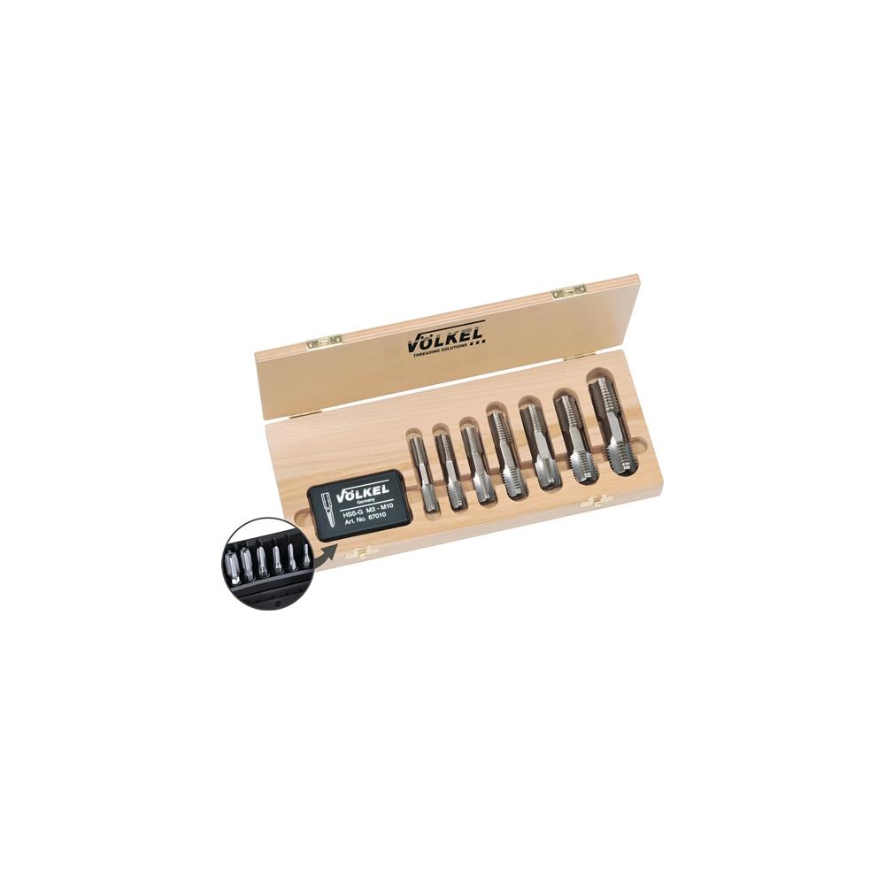 Völkel Handgewindebohrersatz HexTap M3-M20 HSSG ISO2 (6H)