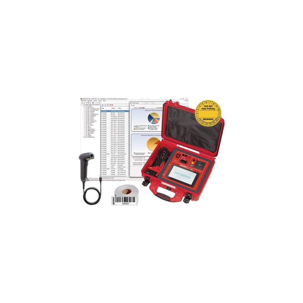 Benning Gerätetester ST 755+ Set mit Schutzleiter- / Isolationswiderstand L405xB330xH165mm