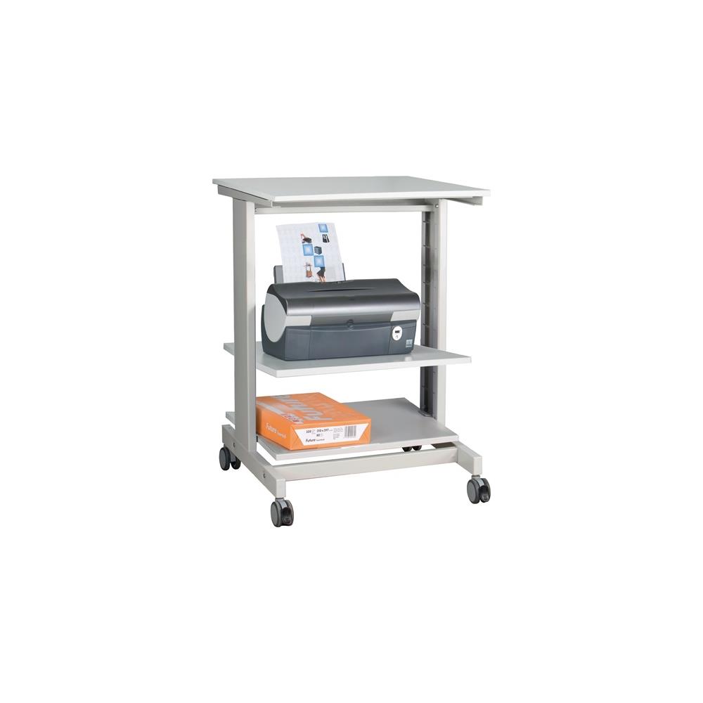 PC-Arbeitstisch H670xB600xT500mm lichtgrau, RAL 7035 fahrbar