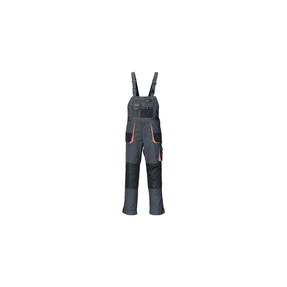 Terratrend Herrenlatzhose Größe 60 dunkelgrau/schwarz/orange