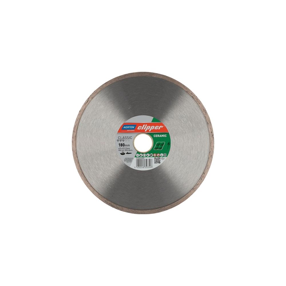 Norton clipper Diamanttrennscheibe Classic Ceramic Ø 180 mm Bohrung 25,4 / 22,23 mm 1,7 mm 7 mm