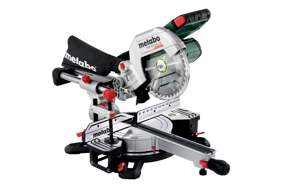 Metabo Akku-Kappsäge KGS 18 LTX BL 216 (614216850) mit Zugfunktion;