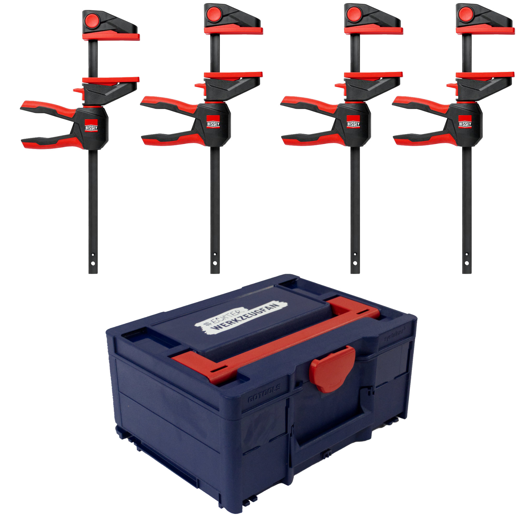 BESSEY Sonderaktion EZ360SET-A, 2x Einhandzwinge mit drehbarem Griff EZ360-30 + 1x DBKPH-EU, Gewinne 1 von 22 BESSEY Trikots BESSEY Sonderaktion EZ360SET-A, 2x Einhandzwinge mit drehbarem Griff EZ360-30 + 1x DBKPH-EU, Gewinne 1 von 22 BESSEY Trikots