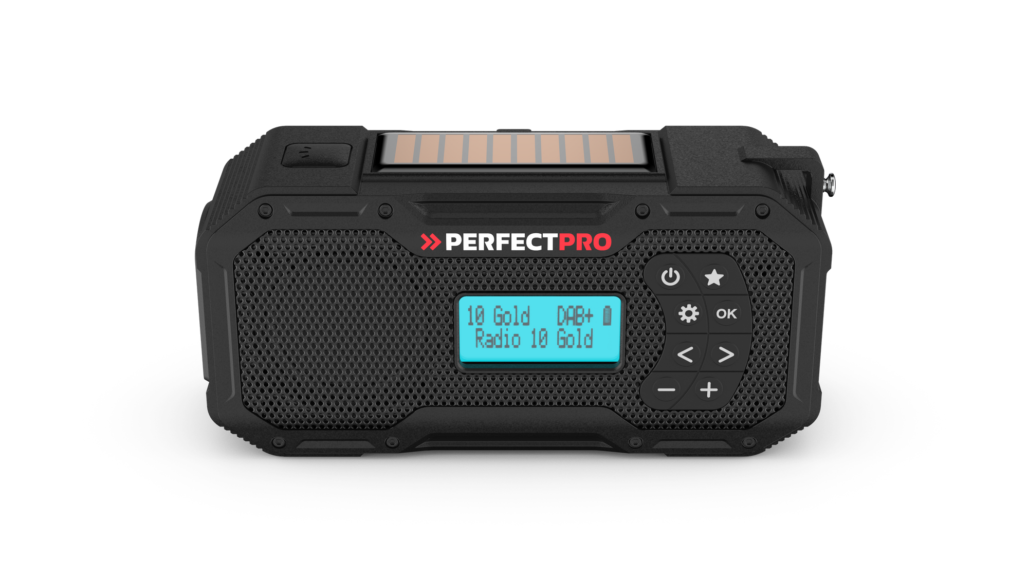 PerfectPro E-100 Outdoor Notfallradio – DAB+, Solar, Kurbel & Powerbank für Camping & mehr