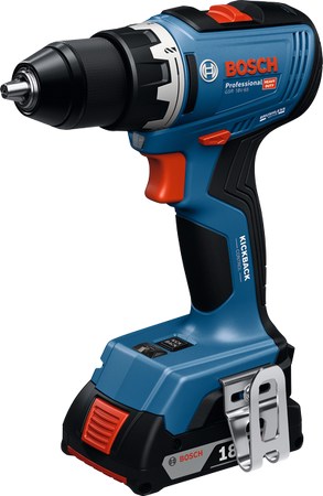 Bosch Akku-VOLKSSCHRAUBER GSR 18V-65 mit drei Akkus, Ladegerät und L-BOXX