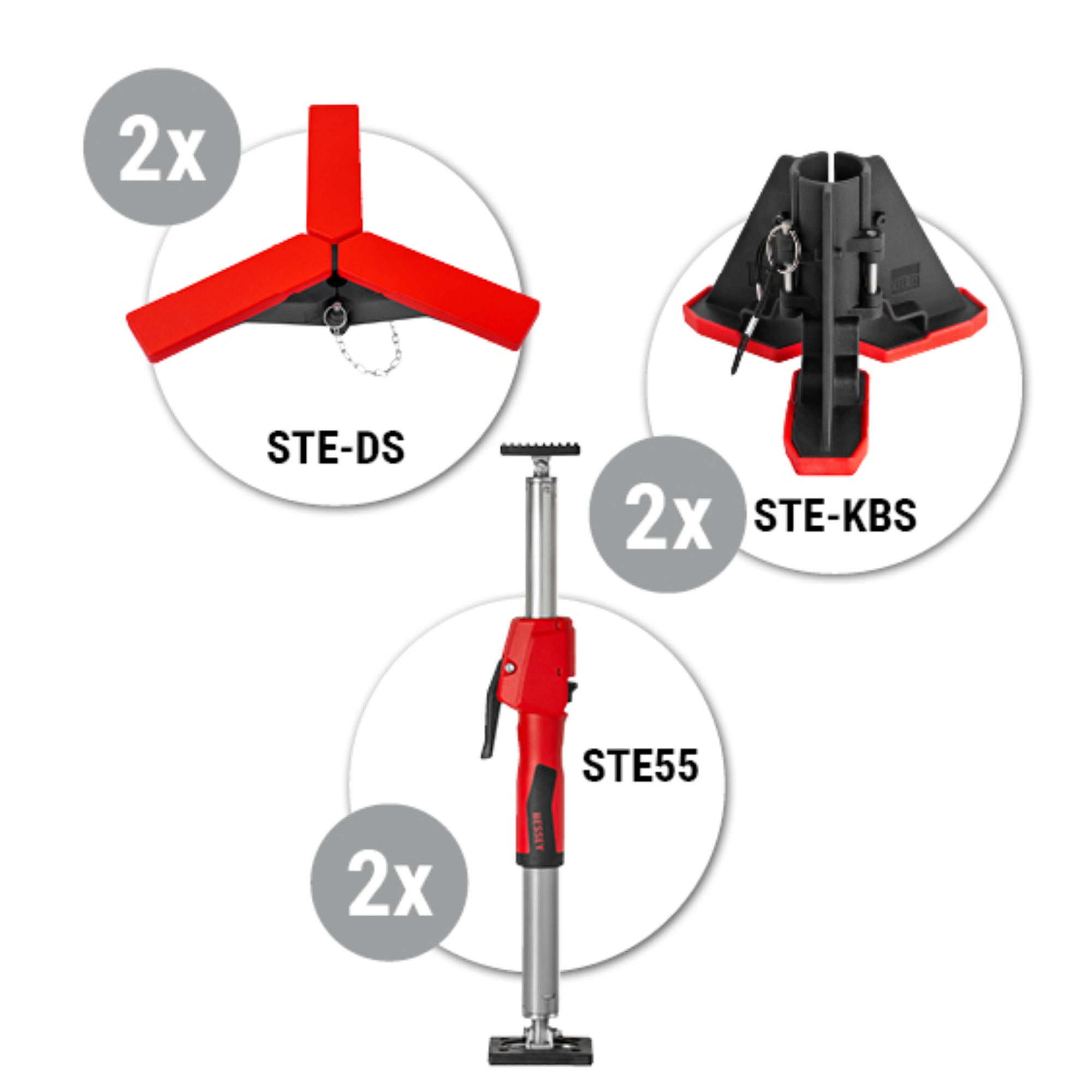 Support de plafond Bessey Kit de montage STE55-SET