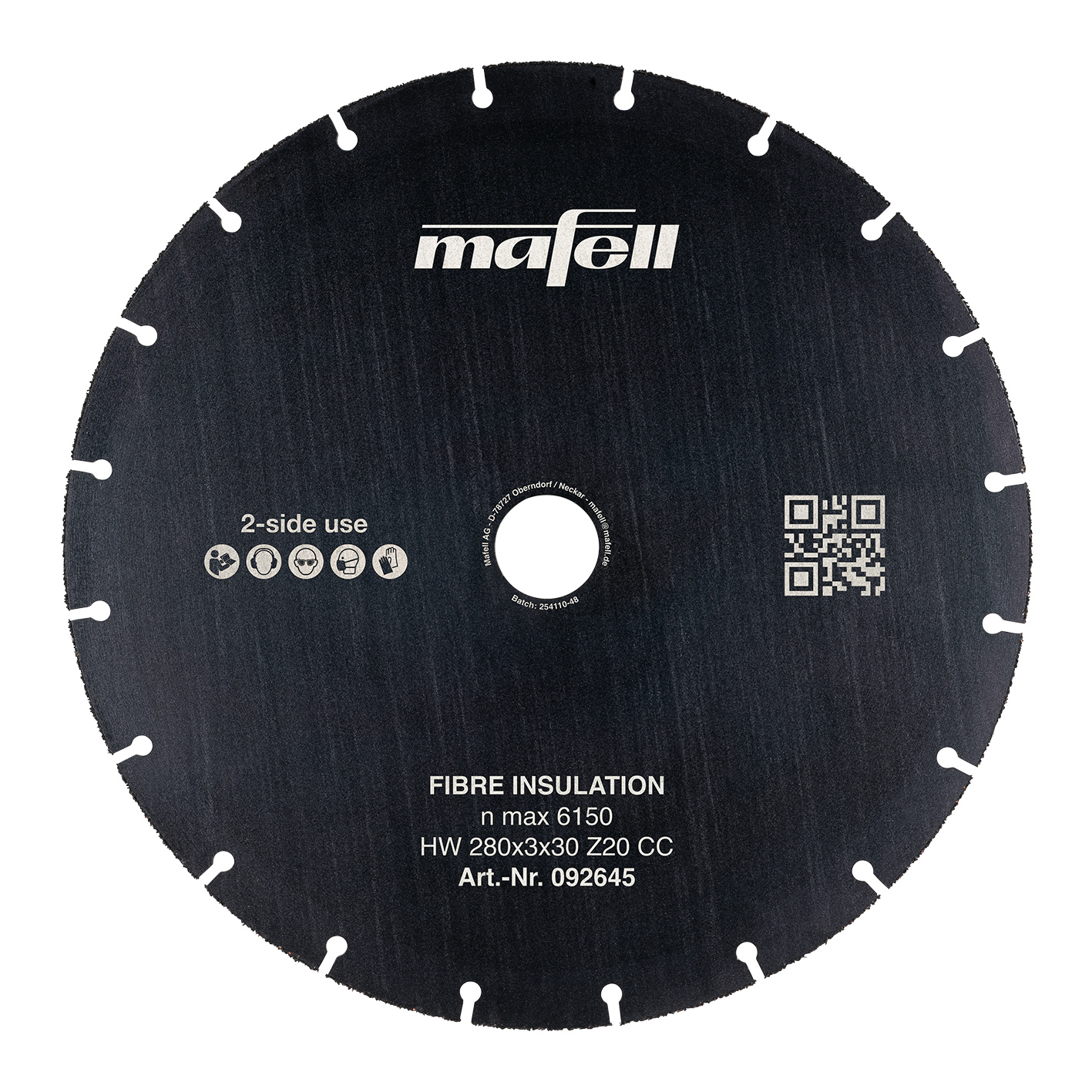 Mafell Sägeblatt KSB-FI 280, HW, 280 x 3 x 30 mm, Z20, CC, Fibre Insulation
