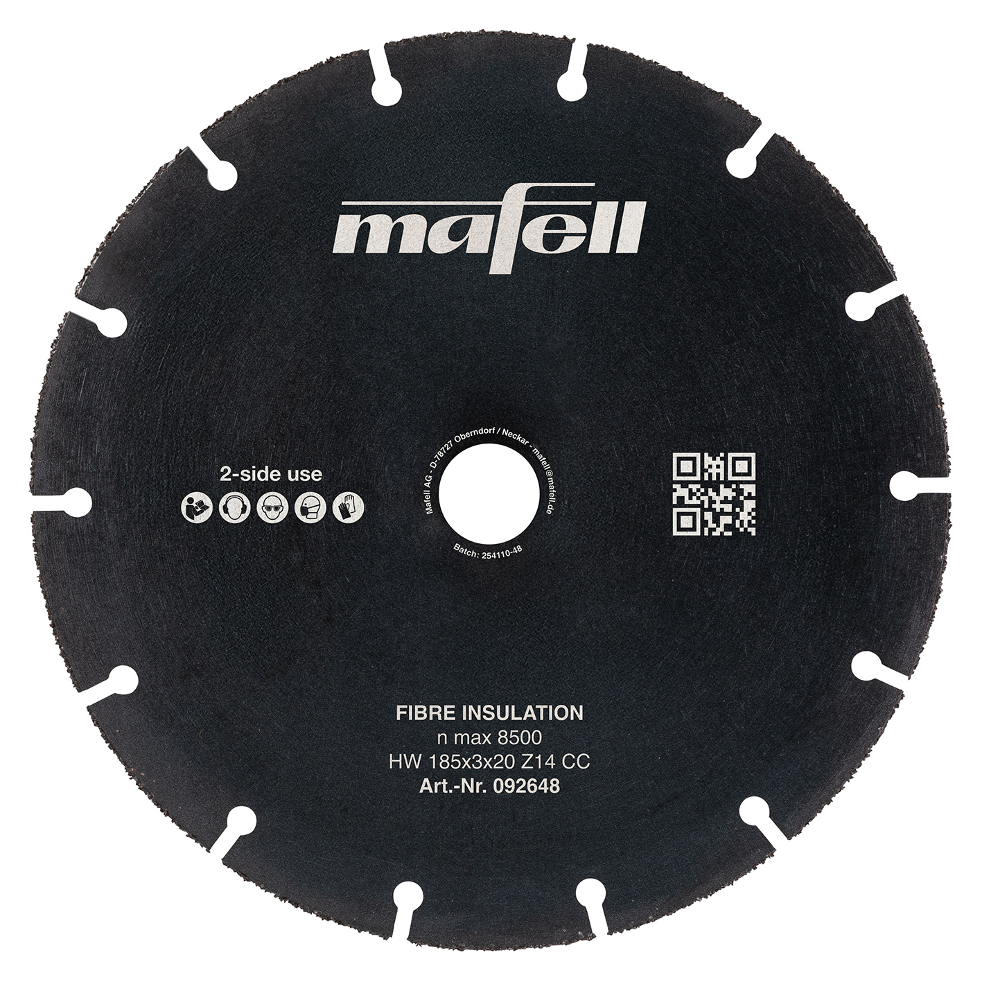 Mafell Sägeblatt KSB-FI 185, HW, 185 x 3 x 20 mm, Z14, CC, Fibre Insulation