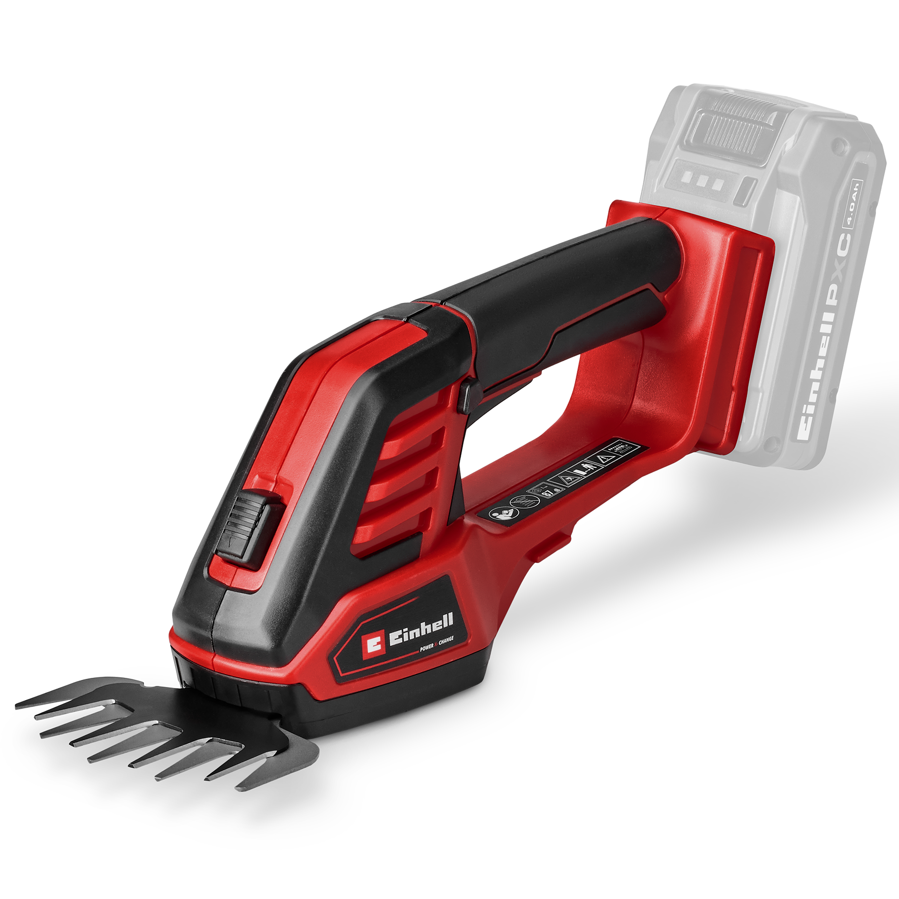 Einhell Akku-Gras- und Strauchschere GE- CG 18/100 Li - 3 in 1 ohne Akku und Ladegerät