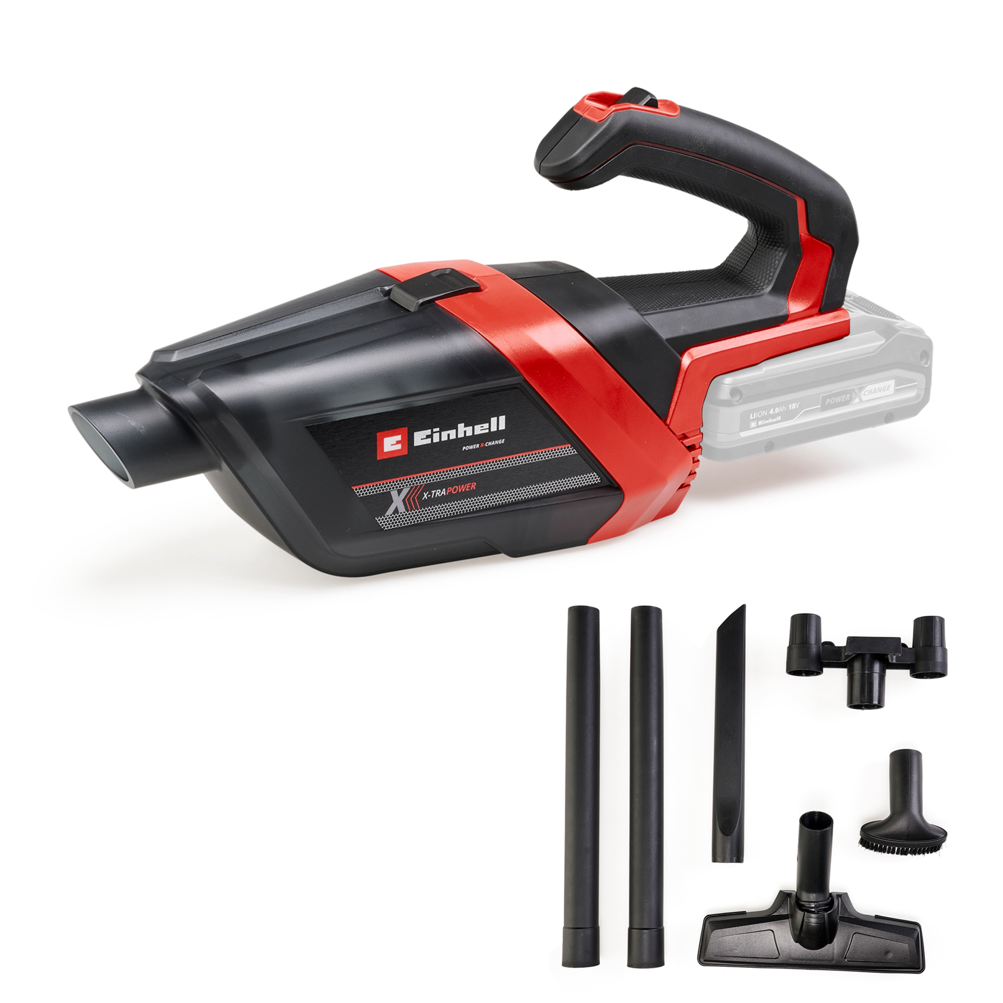 Einhell Akku-Handstaubsauger TE-HV 18/06 Li ohne Akku und Ladegerät