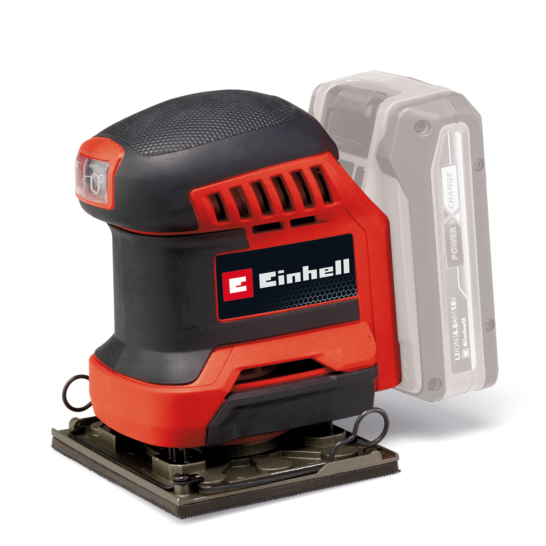 Einhell Akku-Faustschleifer TE-OS 18/113 3X Li ohne Akku und Ladegerät in Tasche